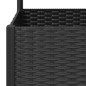 vidaXL Pflanzkübel mit Spalier Schwarz 40x40x136 cm PP vidaXL Pflanzkübel mit Spalier Schwarz 40x40x136 cm PP