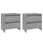 vidaXL Nachttische 2 Stk. Grau Sonoma 45x34,5x44,5 cm Holzwerkstoff vidaXL Nachttische 2 Stk. Grau Sonoma 45x34,5x44,5 cm Holzwerkstoff