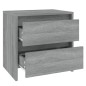 vidaXL Nachttische 2 Stk. Grau Sonoma 45x34,5x44,5 cm Holzwerkstoff vidaXL Nachttische 2 Stk. Grau Sonoma 45x34,5x44,5 cm Holzwerkstoff