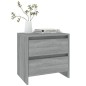 vidaXL Nachttische 2 Stk. Grau Sonoma 45x34,5x44,5 cm Holzwerkstoff vidaXL Nachttische 2 Stk. Grau Sonoma 45x34,5x44,5 cm Holzwerkstoff