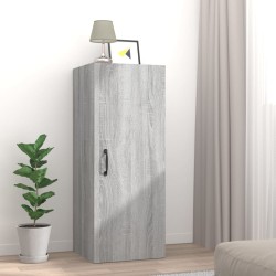 vidaXL Hängeschrank Grau Sonoma 34,5x34x90 cm Holzwerkstoff