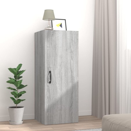 vidaXL Hängeschrank Grau Sonoma 34,5x34x90 cm Holzwerkstoff