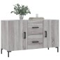 vidaXL Sideboard Grau Sonoma 100x36x60 cm Holzwerkstoff vidaXL Sideboard Grau Sonoma 100x36x60 cm Holzwerkstoff