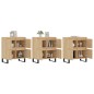 Sideboards 3 Stk. Sonoma-Eiche Holzwerkstoff Sideboards 3 Stk. Sonoma-Eiche Holzwerkstoff