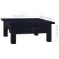vidaXL Couchtisch Hellschwarzer Kaffee 68x68x30cm Massivholz Mahagoni vidaXL Couchtisch Hellschwarzer Kaffee 68x68x30cm Massivholz Mahagoni