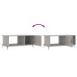 vidaXL Couchtisch Grau Sonoma 90x50x40 cm Holzwerkstoff vidaXL Couchtisch Grau Sonoma 90x50x40 cm Holzwerkstoff