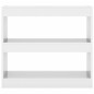 vidaXL Bücherregal/Raumteiler Hochglanz-Weiß 80x30x72 cm vidaXL Bücherregal/Raumteiler Hochglanz-Weiß 80x30x72 cm