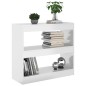vidaXL Bücherregal/Raumteiler Hochglanz-Weiß 80x30x72 cm vidaXL Bücherregal/Raumteiler Hochglanz-Weiß 80x30x72 cm