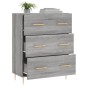 vidaXL Sideboard Grau Sonoma 69,5x34x90 cm Holzwerkstoff vidaXL Sideboard Grau Sonoma 69,5x34x90 cm Holzwerkstoff