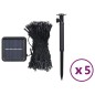 vidaXL Solar-Lichterketten 5 Stk. 5x200 LED Mehrfarbig Innen Außen vidaXL Solar-Lichterketten 5 Stk. 5x200 LED Mehrfarbig Innen Außen