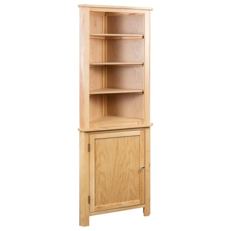 vidaXL Eckschrank 59 x 36 x 180 cm Massivholz Eiche