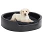 vidaXL Hundebett Schwarz 79x70x19 cm Plüsch und Kunstleder vidaXL Hundebett Schwarz 79x70x19 cm Plüsch und Kunstleder