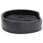vidaXL Hundebett Schwarz 79x70x19 cm Plüsch und Kunstleder vidaXL Hundebett Schwarz 79x70x19 cm Plüsch und Kunstleder