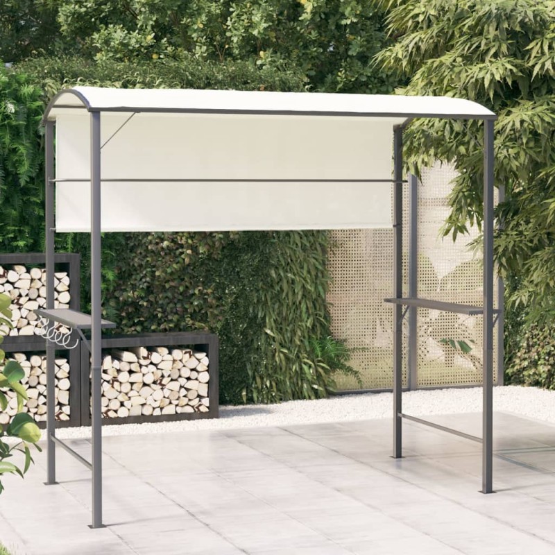 vidaXL Pavillon mit Dach 220x110x200 cm Creme vidaXL Pavillon mit Dach 220x110x200 cm Creme