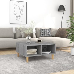 vidaXL Couchtisch Grau Sonoma 60x60x30 cm Holzwerkstoff