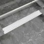 vidaXL Gerade Duschrinne Blasen 830x140 mm Edelstahl vidaXL Gerade Duschrinne Blasen 830x140 mm Edelstahl