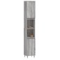 vidaXL Badschrank Grau Sonoma 30x30x190 cm Holzwerkstoff vidaXL Badschrank Grau Sonoma 30x30x190 cm Holzwerkstoff