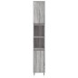 vidaXL Badschrank Grau Sonoma 30x30x190 cm Holzwerkstoff vidaXL Badschrank Grau Sonoma 30x30x190 cm Holzwerkstoff
