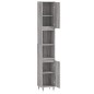 vidaXL Badschrank Grau Sonoma 30x30x190 cm Holzwerkstoff vidaXL Badschrank Grau Sonoma 30x30x190 cm Holzwerkstoff