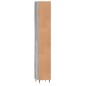 vidaXL Badschrank Grau Sonoma 30x30x190 cm Holzwerkstoff vidaXL Badschrank Grau Sonoma 30x30x190 cm Holzwerkstoff