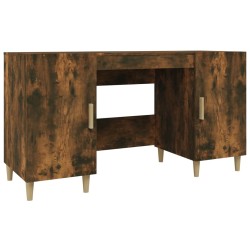 vidaXL Schreibtisch Räuchereiche 140x50x75 cm Holzwerkstoff