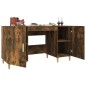 vidaXL Schreibtisch Räuchereiche 140x50x75 cm Holzwerkstoff vidaXL Schreibtisch Räuchereiche 140x50x75 cm Holzwerkstoff