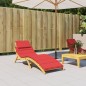 Sonnenliegen-Auflage Rot 186x58x3 cm Oxford-Gewebe Sonnenliegen-Auflage Rot 186x58x3 cm Oxford-Gewebe