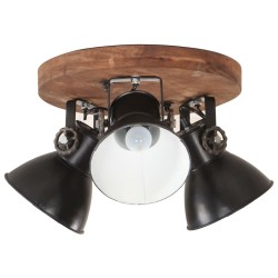 vidaXL Deckenlampe Industriestil 25 W Schwarz 42x27 cm E27