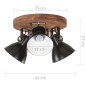 vidaXL Deckenlampe Industriestil 25 W Schwarz 42x27 cm E27 vidaXL Deckenlampe Industriestil 25 W Schwarz 42x27 cm E27