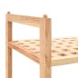 vidaXL Schuhregal Walnussholz Massiv 69x26x81 cm vidaXL Schuhregal Walnussholz Massiv 69x26x81 cm