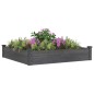 vidaXL Hochbeet mit Einsatz Grau 120x120x25 cm Massivholz Tanne vidaXL Hochbeet mit Einsatz Grau 120x120x25 cm Massivholz Tanne