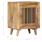 vidaXL Nachttisch 40x30x50 cm Massivholz Mango