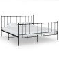 vidaXL Bett Schwarz Metall 200x200 cm vidaXL Bett Schwarz Metall 200x200 cm