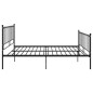 vidaXL Bett Schwarz Metall 200x200 cm vidaXL Bett Schwarz Metall 200x200 cm
