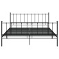 vidaXL Bett Schwarz Metall 200x200 cm vidaXL Bett Schwarz Metall 200x200 cm