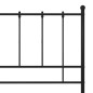 vidaXL Bett Schwarz Metall 200x200 cm vidaXL Bett Schwarz Metall 200x200 cm
