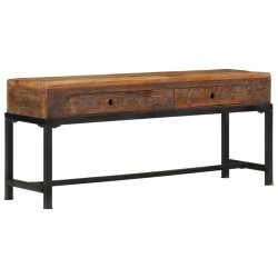 vidaXL TV-Schrank 110x30x46 cm Altholz Massiv 
