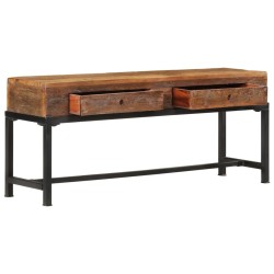 vidaXL TV-Schrank 110x30x46 cm Altholz Massiv 