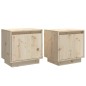 vidaXL Nachttische 2 Stk. 40x30x40 cm Massivholz Kiefer vidaXL Nachttische 2 Stk. 40x30x40 cm Massivholz Kiefer