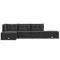vidaXL 5-tlg. Garten-Lounge-Set mit Kissen Schwarz Poly Rattan vidaXL 5-tlg. Garten-Lounge-Set mit Kissen Schwarz Poly Rattan