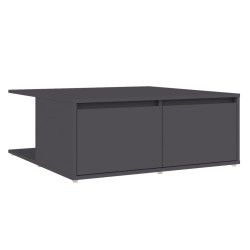 vidaXL Couchtisch Grau 80x80x31 cm Holzwerkstoff