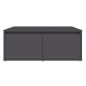 vidaXL Couchtisch Grau 80x80x31 cm Holzwerkstoff