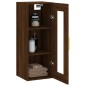 vidaXL Wandschrank Braun Eichen-Optik 34,5x34x90 cm vidaXL Wandschrank Braun Eichen-Optik 34,5x34x90 cm