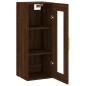 vidaXL Wandschrank Braun Eichen-Optik 34,5x34x90 cm vidaXL Wandschrank Braun Eichen-Optik 34,5x34x90 cm