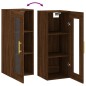 vidaXL Wandschrank Braun Eichen-Optik 34,5x34x90 cm vidaXL Wandschrank Braun Eichen-Optik 34,5x34x90 cm