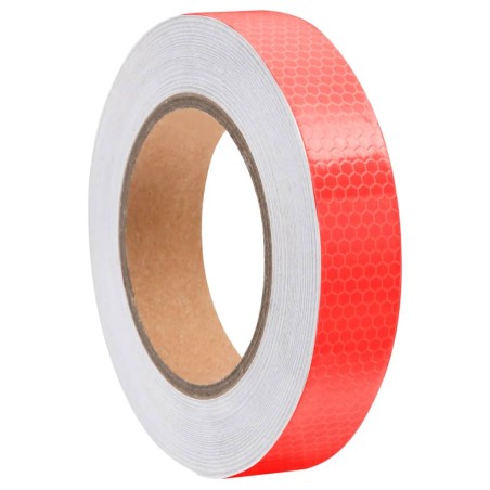 vidaXL Reflektorband Rot 2,5 cm x 20 m PVC