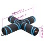 vidaXL Katzentunnel 4-Wege Schwarz und Blau 132 cm Polyester vidaXL Katzentunnel 4-Wege Schwarz und Blau 132 cm Polyester
