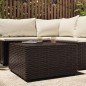vidaXL Garten-Couchtisch Quadratisch Braun 50x50x30 cm Poly Rattan vidaXL Garten-Couchtisch Quadratisch Braun 50x50x30 cm Poly Rattan