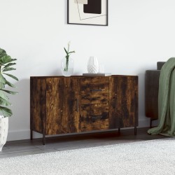 vidaXL Sideboard Räuchereiche 100x36x60 cm Holzwerkstoff