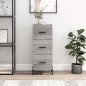 vidaXL Sideboard Grau Sonoma 34,5x34x90 cm Holzwerkstoff vidaXL Sideboard Grau Sonoma 34,5x34x90 cm Holzwerkstoff